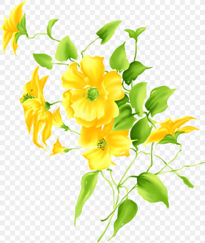Yellow Flower Drawing Clip Art, PNG, 2535x3000px, Yellow, Cut Flowers, Digital Image, Drawing, Floral Design Download Free
