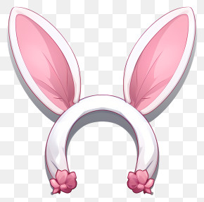 Bunny Ears - Bunny Ears Headband With Flowers PNG