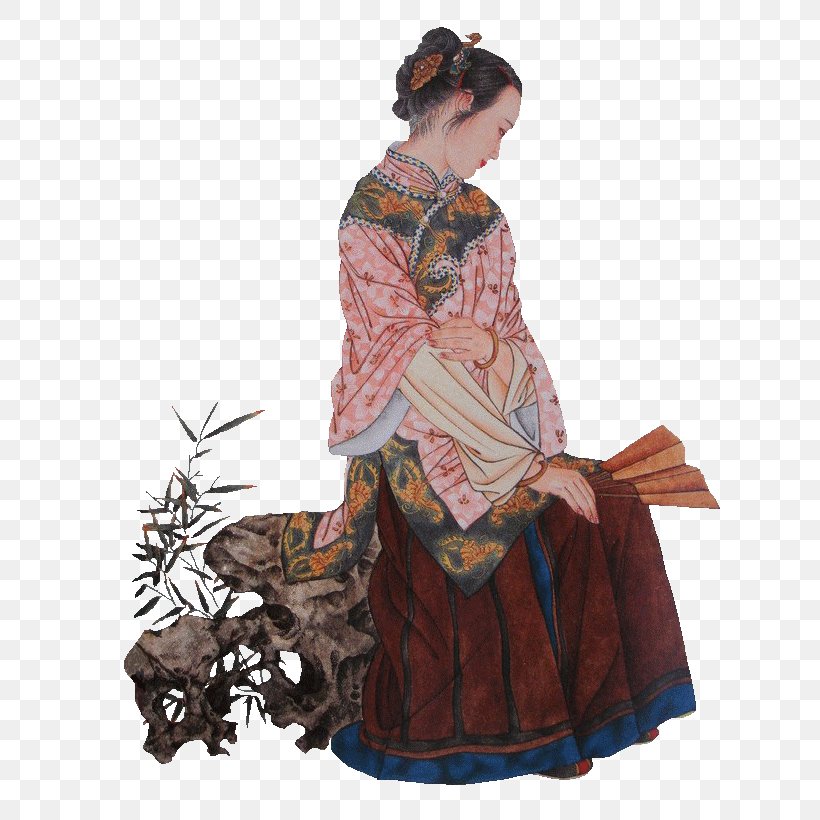 China Painting Gongbi Dream Of The Red Chamber, PNG, 700x820px, China, Art Book, Clothing, Copyright, Costume Download Free