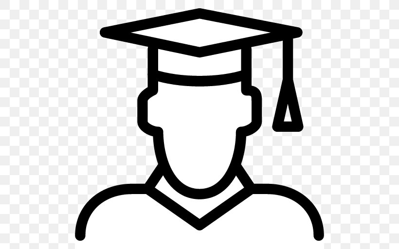 Student Graduation Ceremony Education, PNG, 512x512px, Student, Artwork, Black And White, Education, Furniture Download Free