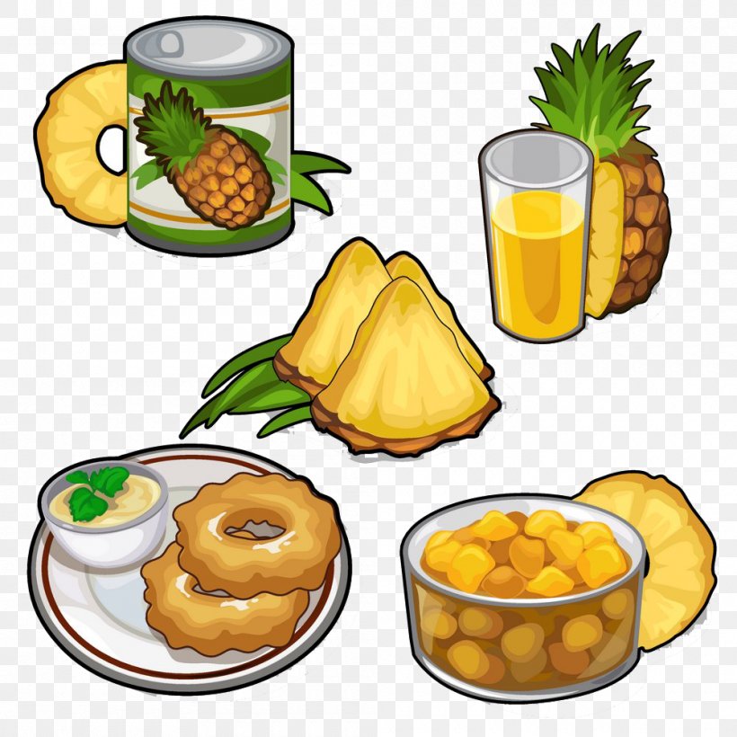Juice Pineapple Illustration, PNG, 1000x1000px, Juice, Ananas, Canning, Cartoon, Cuisine Download Free