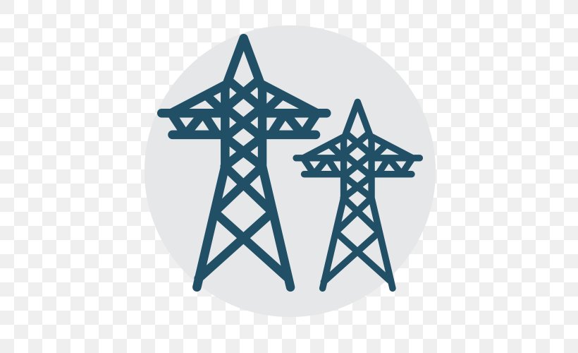 Transmission Tower Electricity Business, PNG, 500x500px, Transmission Tower, Business, Electric Blue, Electric Utility, Electrical Wires Cable Download Free