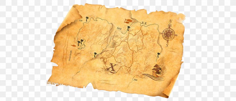 Treasure Map Treasure Hunting, PNG, 6850x2953px, Treasure Map, Animation, Drawing, Gratis, Map Download Free