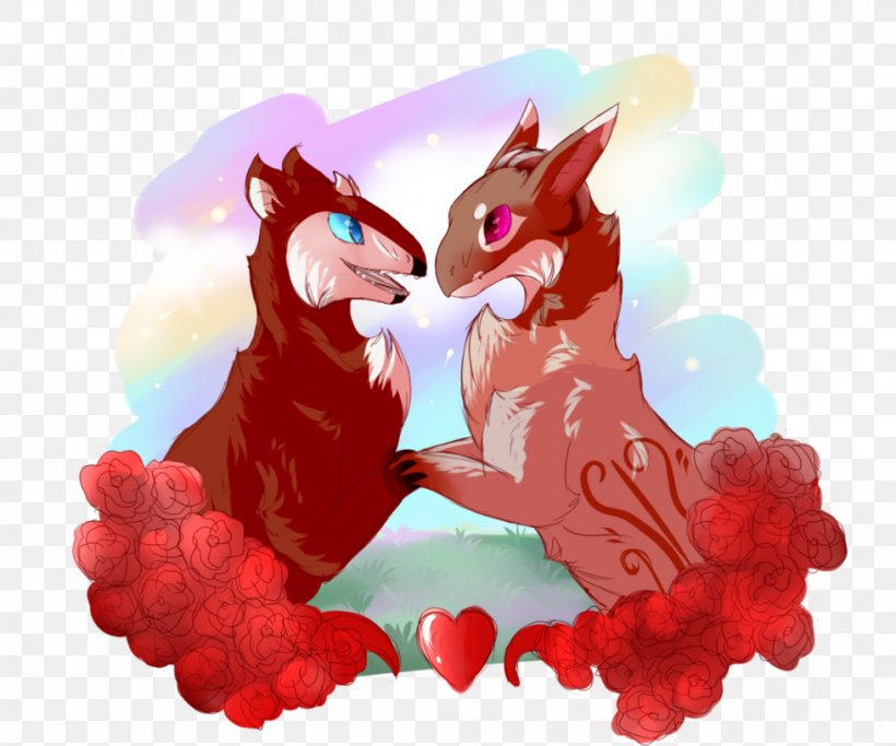Canidae Dog Cartoon Valentine's Day, PNG, 979x816px, Watercolor, Cartoon, Flower, Frame, Heart Download Free