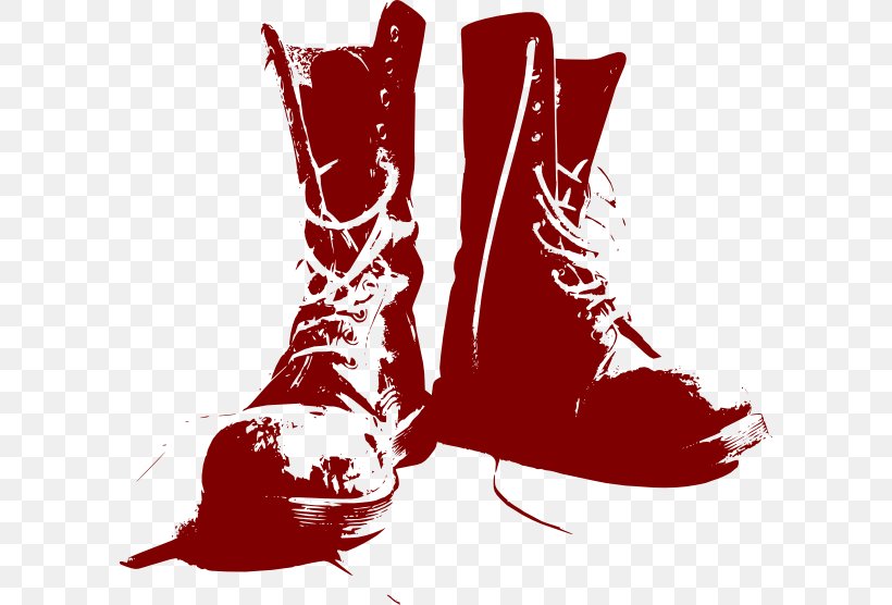 Combat Boot Soldier Clip Art, PNG, 600x556px, Combat Boot, Blood, Boot, Carmine, Clothing Download Free