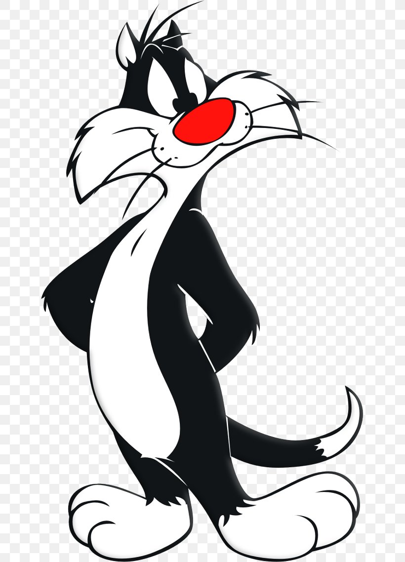 Sylvester Tweety Granny Bugs Bunny Clip Art, PNG, 653x1138px, Sylvester, Art, Artwork, Baby Looney Tunes, Black Download Free