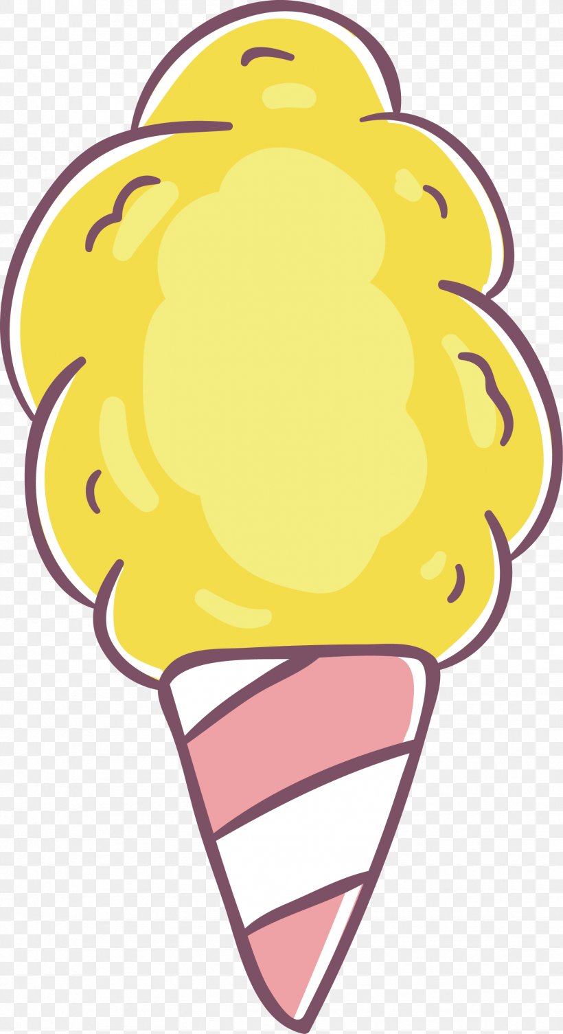 Yellow Cloud Ice Cream, PNG, 1727x3170px, Ice Cream, Area, Art, Candy, Cartoon Download Free