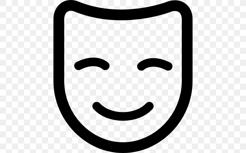 Comedy Mask Theatre, PNG, 512x512px, Comedy, Art, Black And White, Emoticon, Face Download Free