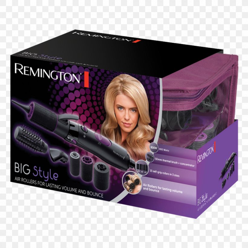 Hair Roller Remington AS7055 Big Style Warmluftstyler Hairstyle Remington Big Style Air Rollers (AS7055) Hair Dryers, PNG, 1000x1000px, Hair Roller, Brush, Fashion, Hair, Hair Care Download Free