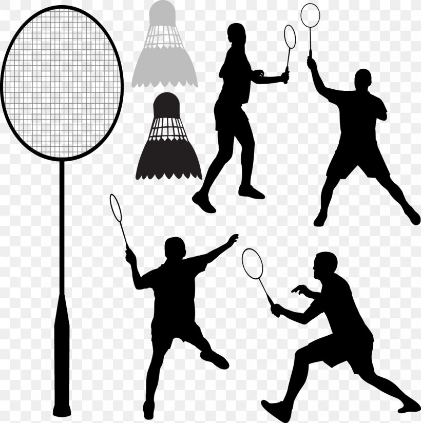 Badmintonracket Shuttlecock Clip Art, PNG, 1223x1229px, Badminton, Badmintonracket, Black And White, Human Behavior, Joint Download Free