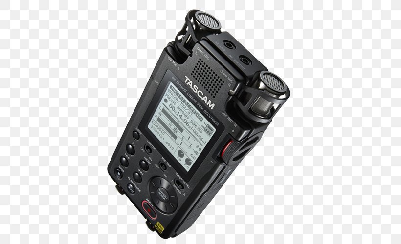 Digital Audio Microphone Portable Audio Recorder Tascam DR-100MK3 Black Tascam DR-05, PNG, 500x500px, Watercolor, Cartoon, Flower, Frame, Heart Download Free