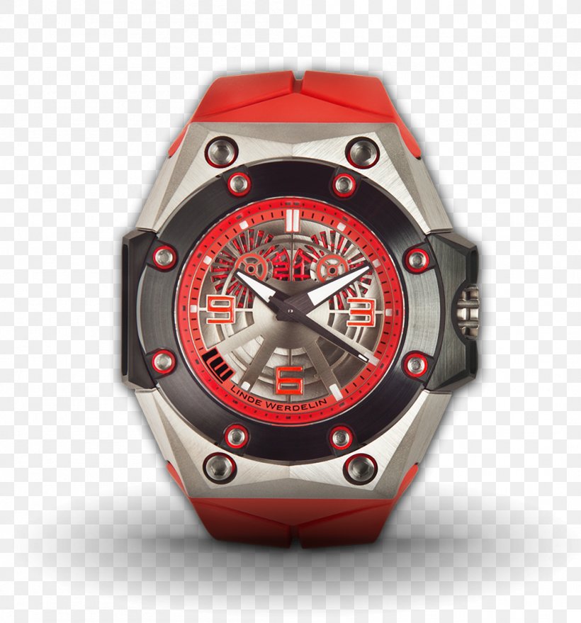 Linde Werdelin Watch Red Strap Titanium, PNG, 1052x1128px, Linde Werdelin, Blue, Brand, Color, Company Download Free