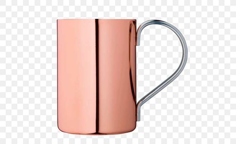 Mug Moscow Mule Copper Plating Bar, PNG, 500x500px, Mug, Bar, Bar Spoon, Beer Stein, Copper Download Free