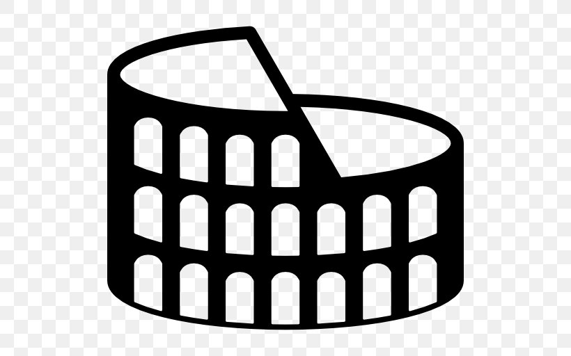 Colosseum Arc De Triomphe Monument Clip Art, PNG, 512x512px, Colosseum, Arc De Triomphe, Black, Black And White, Italy Download Free