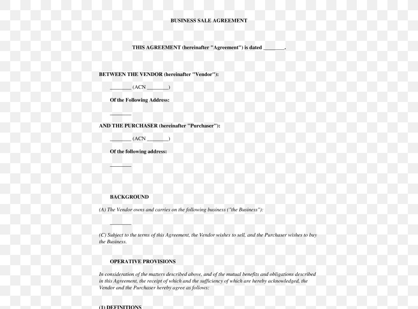 Document Contract Bill Of Sale Non-compete Clause Ownership, PNG, 532x606px, Document, Area, Bill Of Sale, Brand, Contract Download Free