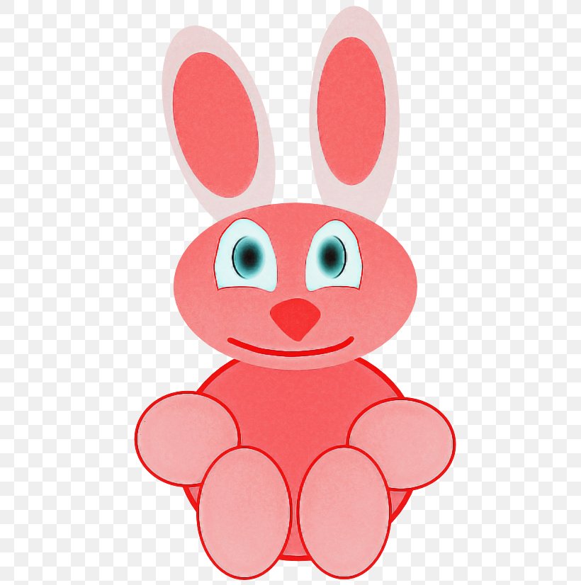 Easter Bunny, PNG, 555x826px, Pink, Animation, Cartoon, Easter Bunny, Nose Download Free