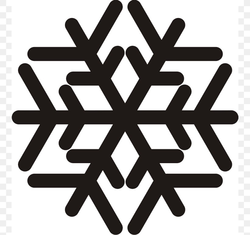 Snowflake Christmas Clip Art, PNG, 744x768px, Snowflake, Black And White, Brand, Christmas, Christmas Decoration Download Free