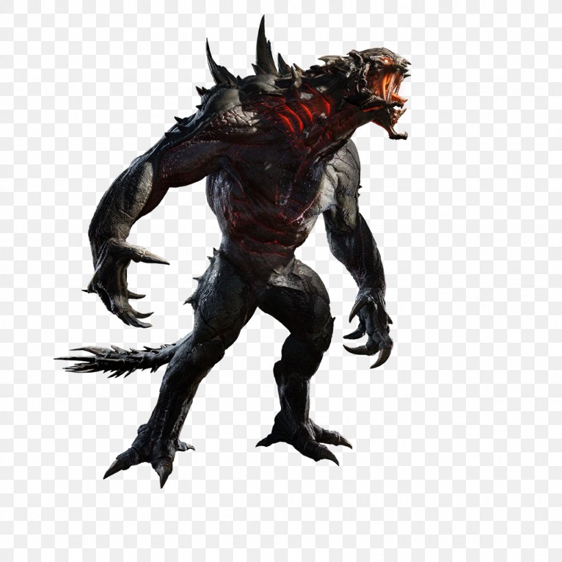 Evolve Video Game Clip Art, PNG, 1024x1024px, Evolve, Action Figure, Cryptozoology, Demon, Fictional Character Download Free