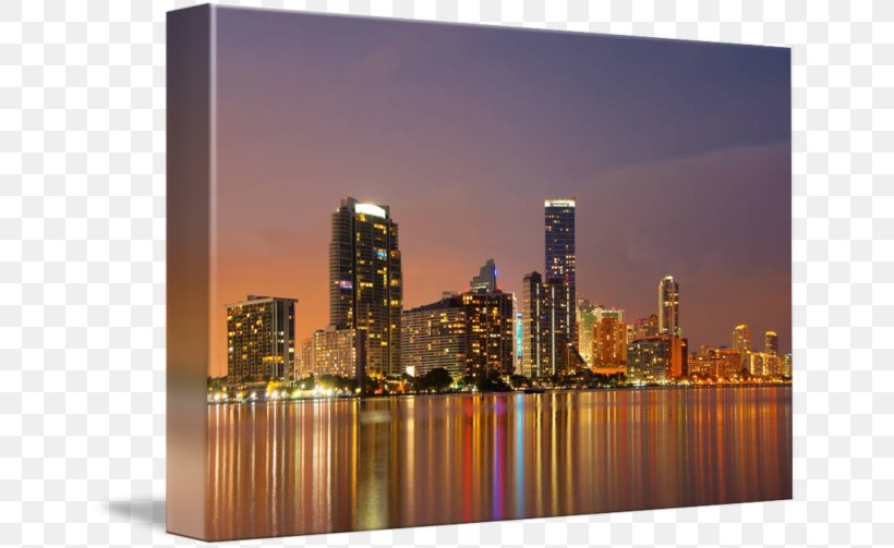 Miami Beach Mural Skyline Building, PNG, 650x503px, Miami Beach, Beach, Building, Canvas, Canvas Print Download Free