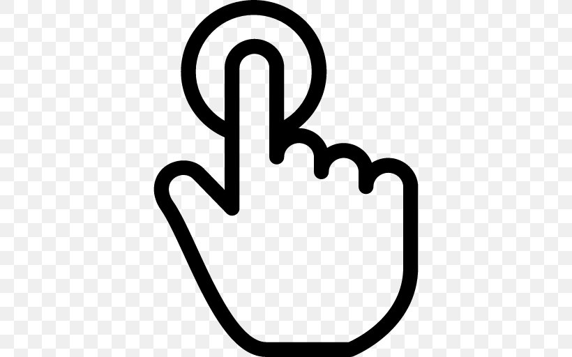 The Finger Hand Gesture, PNG, 512x512px, Finger, Area, Black And White, Cursor, Fingerprint Download Free