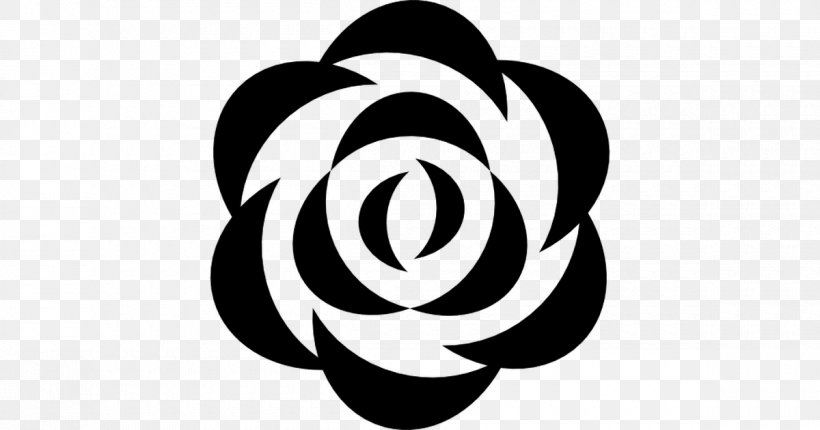 Flower Petal Logo, PNG, 1200x630px, Flower, Black And White, Brand, Flat Design, Logo Download Free