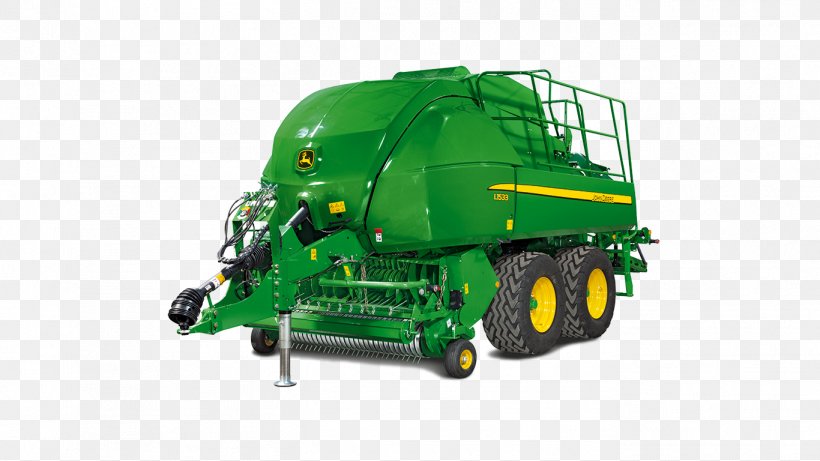 John Deere Baler Tractor Heavy Machinery, PNG, 1366x768px, John Deere, Agricultural Machinery, Agriculture, Baler, Claas Download Free