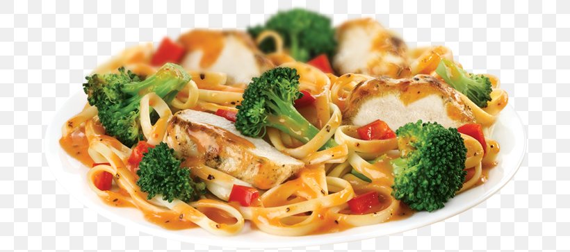 Taglierini Fettuccine Alfredo Barbecue Chicken Pasta, PNG, 702x363px, Taglierini, Asian Food, Barbecue Chicken, Broccoli, Capellini Download Free