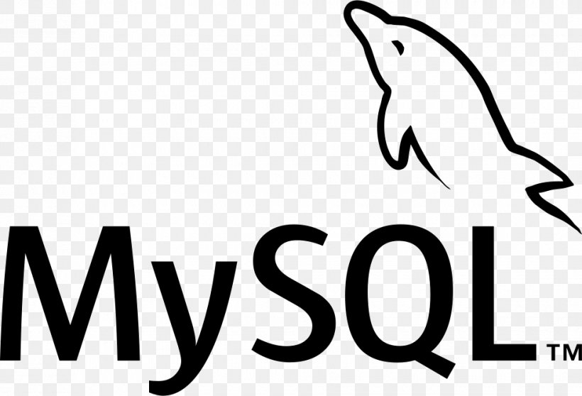 Logo MySQL Clip Art, PNG, 980x668px, Logo, Area, Artwork, Beak, Black And White Download Free