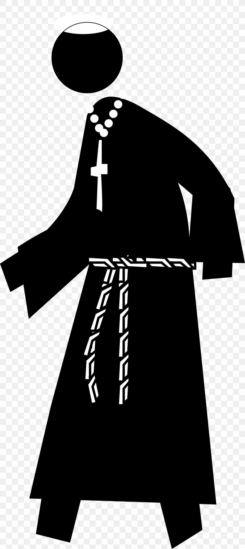 Monk Cartoon, PNG, 1072x2400px, Monk, Black, Black And White, Cartoon, Christianity Download Free