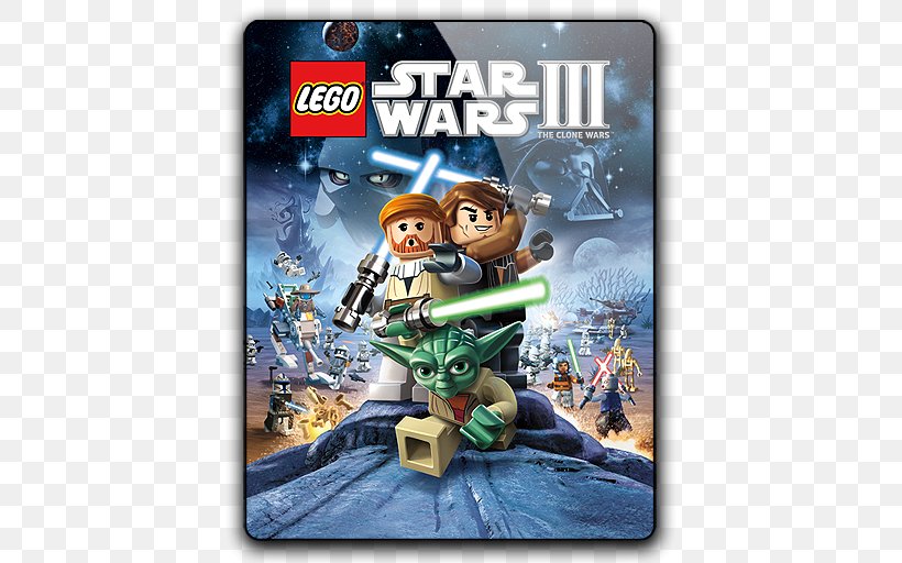 Lego Star Wars III: The Clone Wars Lego Star Wars: The Complete Saga Star Wars: The Clone Wars Xbox 360 Star Wars: The Force Unleashed II, PNG, 512x512px, Lego Star Wars Iii The Clone Wars, Action Figure, Game, Kinect Star Wars, Lego Download Free