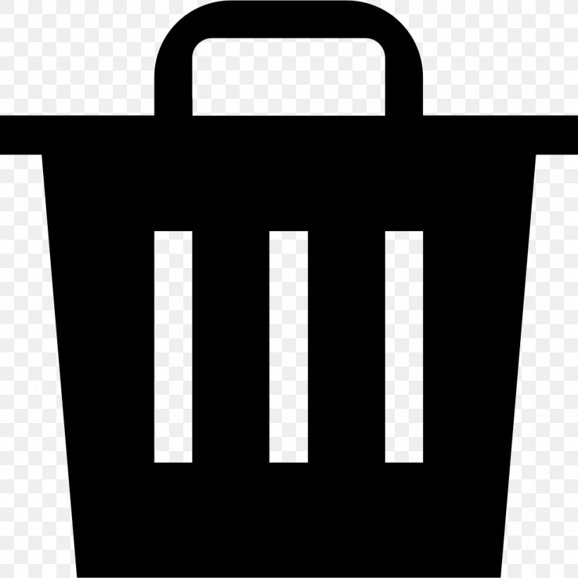 Rubbish Bins & Waste Paper Baskets Trash Corbeille à Papier, PNG, 980x980px, Rubbish Bins Waste Paper Baskets, Black, Black And White, Brand, Graphical User Interface Download Free