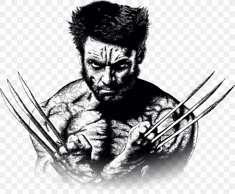 Wolverine Minerva Design Drawing, PNG, 1772x1463px, Wolverine, Art, Artwork, Black And White, Deadpool Download Free