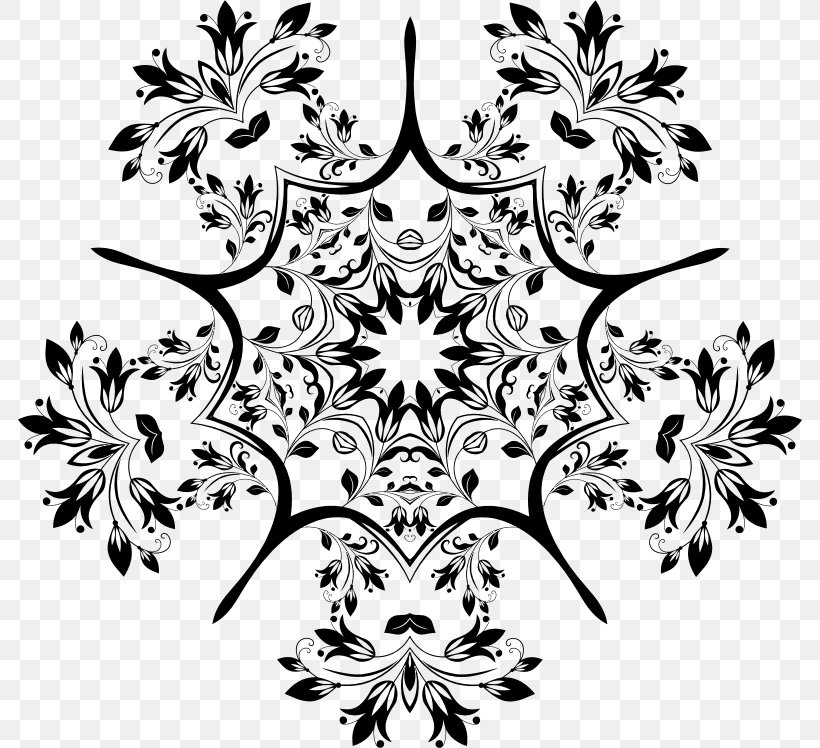 Flower Floral Design Visual Arts Black And White, PNG, 784x748px, Flower, Area, Art, Black, Black And White Download Free