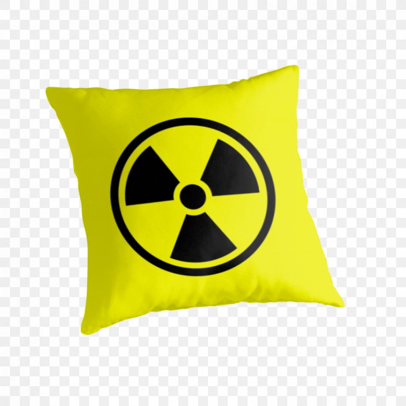 Hazard Symbol Radioactive Decay Nuclear Power Radiation Radioactive Waste, PNG, 875x875px, Hazard Symbol, Cushion, Dangerous Goods, Hazard, Ionizing Radiation Download Free