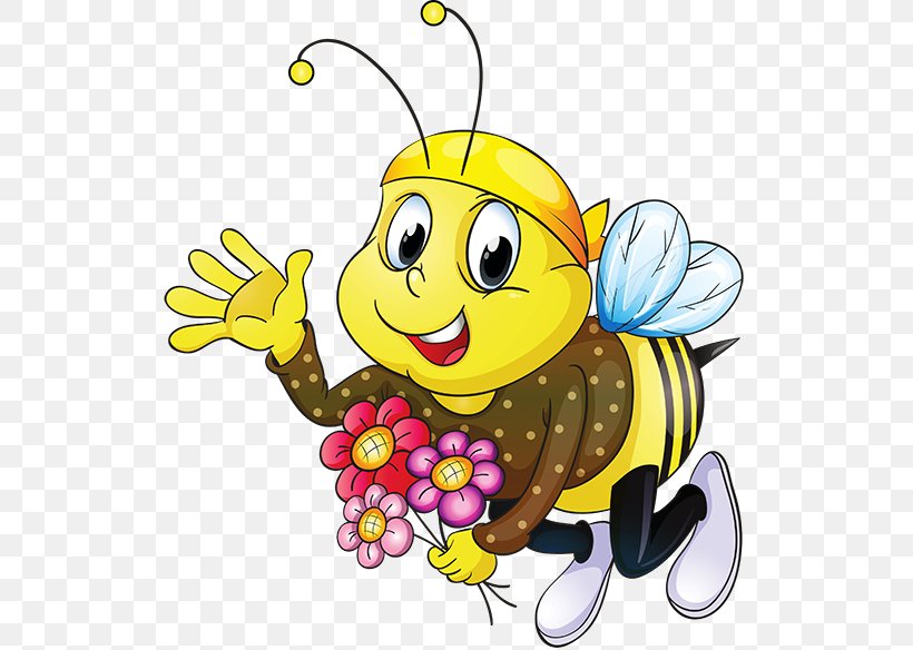 Honey Bee Royalty-free Clip Art, PNG, 550x584px, Bee, Animation, Art, Beehive, Butterfly Download Free