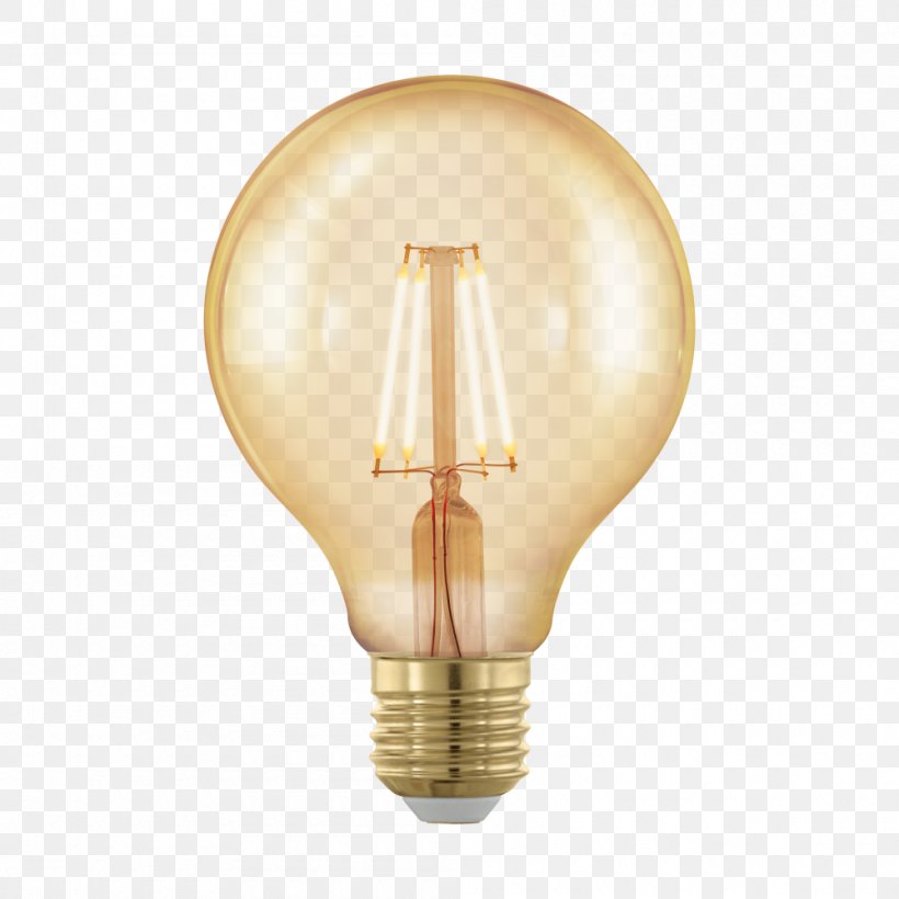 LED Lamp LED Filament Edison Screw Light-emitting Diode Light Bulbs, PNG, 1000x1000px, Led Lamp, Brass, Compact Fluorescent Lamp, Edison Screw, Eglo Download Free