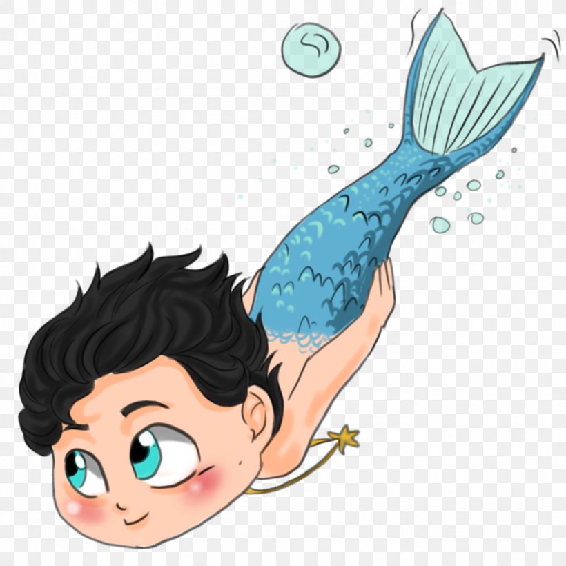 Mermaid Merman Cartoon Clip Art, PNG, 1024x1024px, Watercolor, Cartoon, Flower, Frame, Heart Download Free