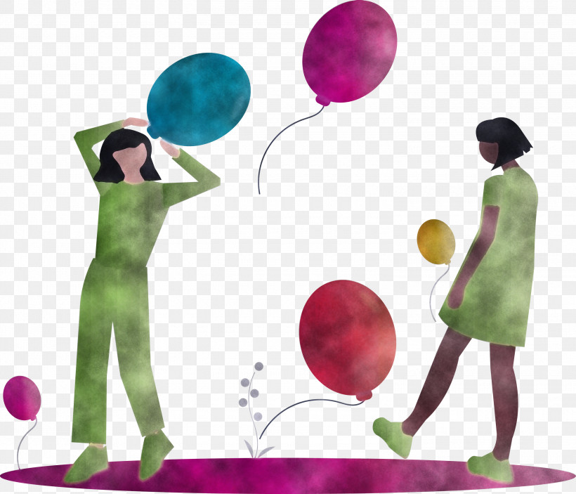 Party Partying Woman, PNG, 3000x2572px, Party, Balloon, Juggling, Magenta, Party Supply Download Free