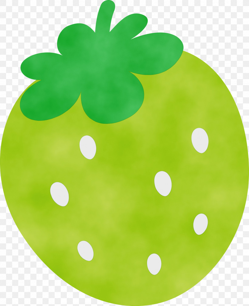 Polka Dot, PNG, 2444x3000px, Strawberry, Cartoon Strawberry, Circle, Fruit, Green Download Free