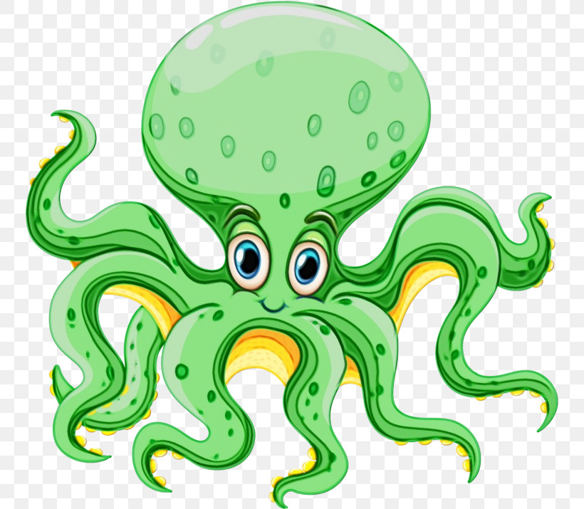 Cartoon Drawing Octopus Humour Animation, PNG, 750x715px, Watercolor, Animation, Cartoon, Drawing, Humour Download Free