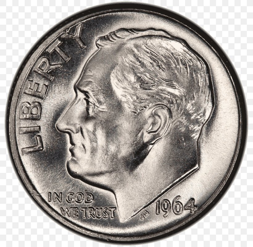 Roosevelt Dime Philadelphia Mint Mercury Dime Quarter, PNG, 800x800px, Dime, Black And White, Bullion, Coin, Currency Download Free