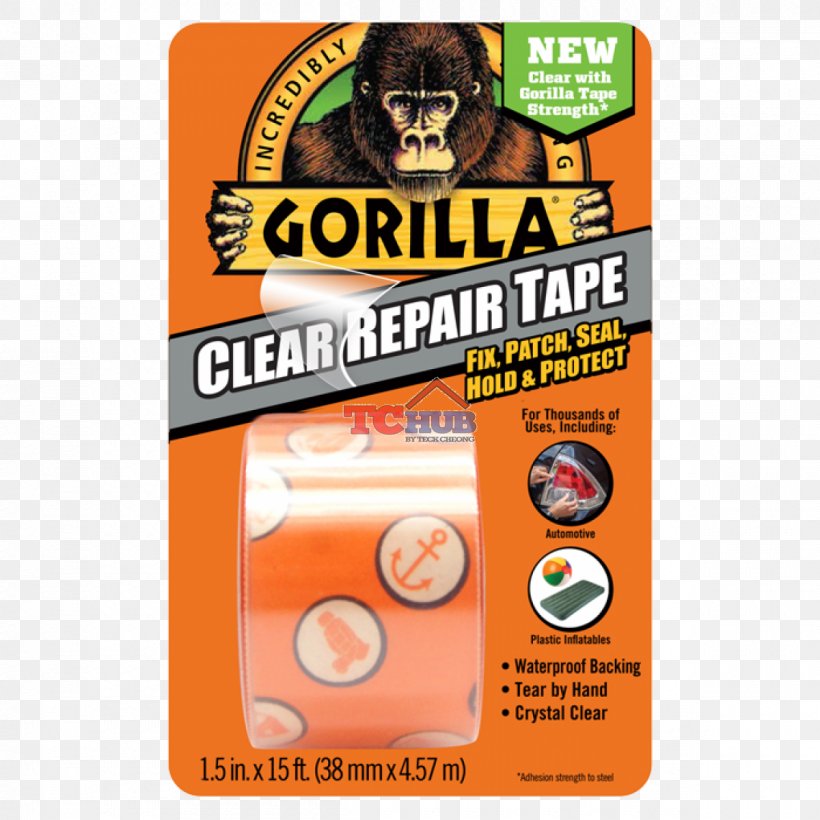 Adhesive Tape Gorilla Glue Gorilla Tape, PNG, 1200x1200px, Adhesive Tape, Adhesive, Brand, Coating, Diy Store Download Free