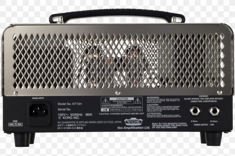 Guitar Amplifier Vox Night Train NT15H VOX Amplification Ltd. Vox Night Train G2 NT15HG2, PNG, 1000x667px, Guitar Amplifier, Amplifier, Audio, Audio Equipment, Audio Receiver Download Free