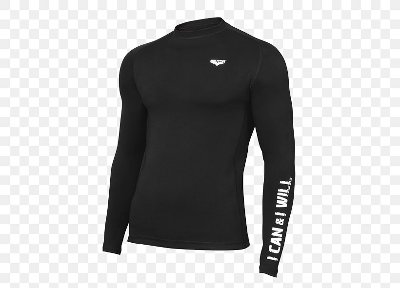 Long-sleeved T-shirt Fightershop Rash Guard .pl, PNG, 591x591px, Sleeve, Active Shirt, Black, Clothing, Jersey Download Free