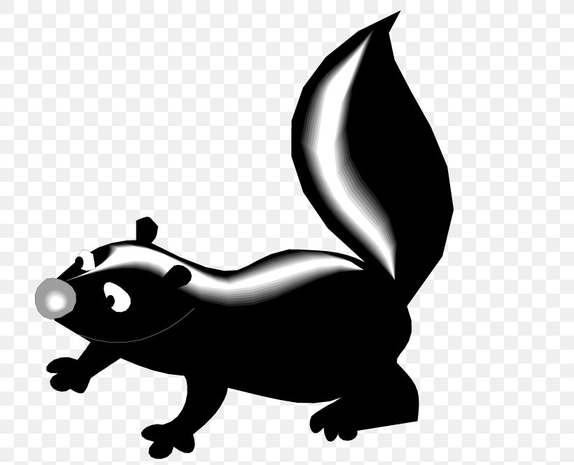 Skunk Free Content Clip Art, PNG, 750x665px, Skunk, Bear, Black And White, Carnivoran, Cat Download Free
