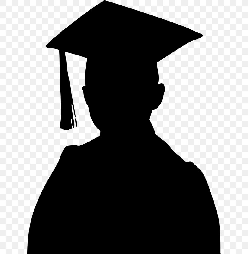 Graduation Ceremony Graduate University Student Clip Art, PNG, 640x838px, Graduation Ceremony, Black, Black And White, College, Education Download Free