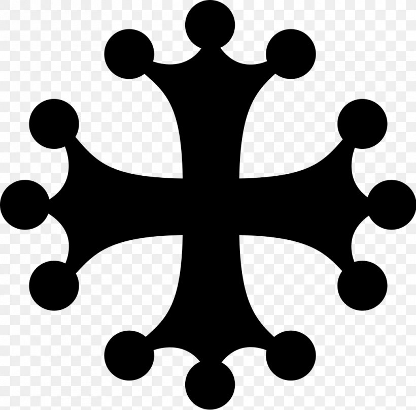 Occitan Cross Symbol Christian Cross Heraldry, PNG, 1040x1024px, Cross, Artwork, Black And White, Catharism, Christian Cross Download Free
