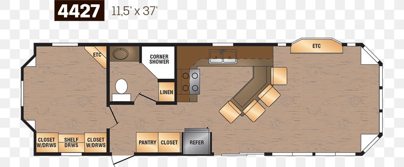 Park Model Floor Plan House Campervans Cottage, PNG, 782x340px, Park Model, Area, Building, Campervans, Caravan Download Free