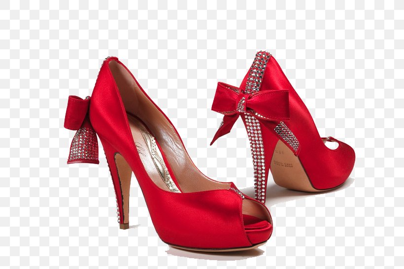 Shoe Bride Red High-heeled Footwear Wedding, PNG, 735x546px, Shoe, Ballet Flat, Basic Pump, Bride, Clothing Download Free