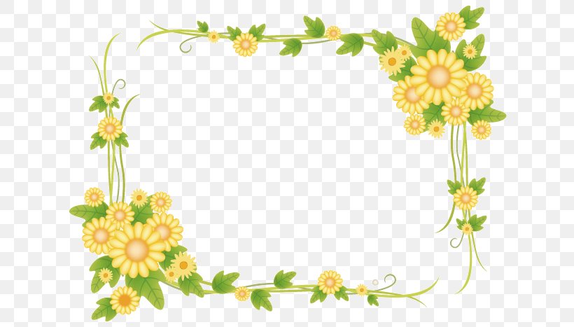 daisy flower border clip art